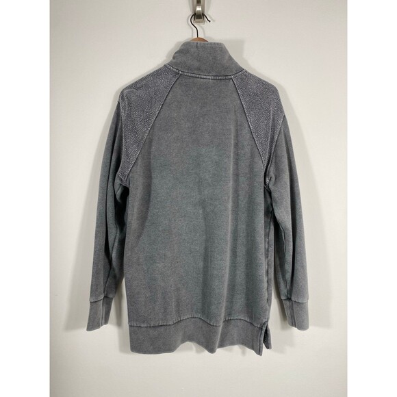 Victoria’s Secret PINK Quarter Zip Pullover Sweatshirt – Gray, Size Small - Picture 2 of 7